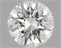 Natural Diamond 0.53 Carats, Round with Excellent Cut, F Color, VS1 Clarity and Certified by IGI