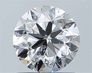 Picture of Natural Diamond 0.91 Carats, Round with Very Good Cut, F Color, SI2 Clarity and Certified by GIA
