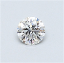 Diamante Natural 0.40 quilates, Redondo , Color E, claridad SI1 y certificado GIA