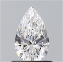 Natural Diamond 0.70 Carats, Pear with  Cut, D Color, SI2 Clarity and Certified by GIA