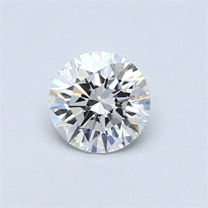 Picture of Natural Diamond 0.42 Carats, Round with Very Good Cut, F Color, VVS1 Clarity and Certified by GIA
