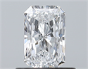 Natural Diamond 0.56 Carats, Radiant with  Cut, D Color, IF Clarity and Certified by GIA
