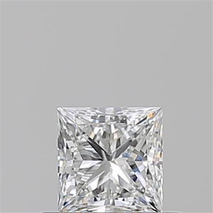 Picture of Natural Diamond 0.50 Carats, Princess with  Cut, E Color, VS1 Clarity and Certified by GIA