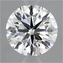 Lab Grown Diamond 2.64 Carats, Round with Ideal Cut, F Color, VVS2 Clarity and Certified by IGI