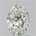 Natural Diamond 0.90 Carats, Oval with  Cut, I Color, VVS2 Clarity and Certified by GIA