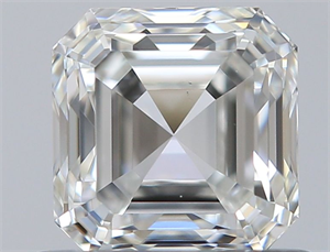 Foto Diamante Natural 0.70 quilates, Asscher , Color H, claridad VS2 y certificado GIA de