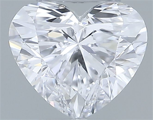 Picture of Natural Diamond 0.37 Carats, Heart with  Cut, D Color, VVS1 Clarity and Certified by GIA