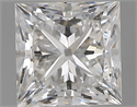 Diamante Natural 0.63 quilates, Princesa , Color F, claridad VS2 y certificado GIA