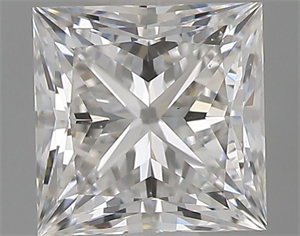 Foto Diamante Natural 0.63 quilates, Princesa , Color F, claridad VS2 y certificado GIA de