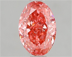 Picture of Lab Grown Diamond 1.59 Carats, Oval with  Cut, Fancy Vivid Pink Color, VS2 Clarity and Certified by IGI