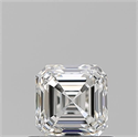 Natural Diamond 0.70 Carats, Asscher with  Cut, H Color, VVS1 Clarity and Certified by GIA