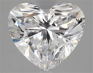 Picture of Natural Diamond 3.53 Carats, Heart with  Cut, D Color, SI2 Clarity and Certified by GIA
