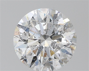 Foto Diamante Natural 3.01 quilates, Redondo , Color D, claridad SI2 y certificado HRD de