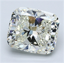 Natural Diamond 5.32 Carats, Cushion with  Cut, K Color, VVS2 Clarity and Certified by GIA