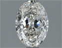 Natural Diamond 1.51 Carats, Oval with  Cut, I Color, SI1 Clarity and Certified by GIA
