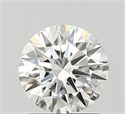 Lab Grown Diamond 1.04 Carats, Round with Ideal Cut, D Color, VVS2 Clarity and Certified by IGI