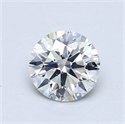 Diamante Natural 0.90 quilates, Redondo , Color H, claridad SI1 y certificado GIA