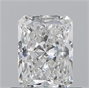 Natural Diamond 0.70 Carats, Radiant with  Cut, F Color, VS1 Clarity and Certified by GIA