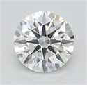 Lab Grown Diamond 1.09 Carats, Round with Ideal Cut, D Color, VVS2 Clarity and Certified by IGI