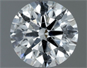 Natural Diamond 0.50 Carats, Round with Excellent Cut, G Color, I1 Clarity and Certified by GIA