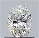 Diamante Natural 0.50 quilates, Ovalado , Color G, claridad VS1 y certificado GIA