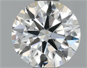 Lab Grown Diamond 1.05 Carats, Round with Ideal Cut, E Color, VVS2 Clarity and Certified by IGI