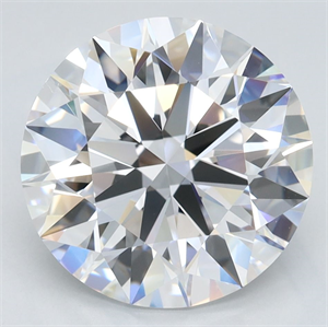 Picture of Lab Grown Diamond 3.81 Carats, Round with Ideal Cut, D Color, IF Clarity and Certified by IGI