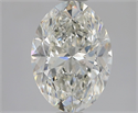 Natural Diamond 2.01 Carats, Oval with  Cut, I Color, SI1 Clarity and Certified by GIA