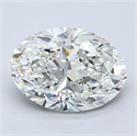 Diamante Natural 3.01 quilates, Ovalado , Color G, claridad VS1 y certificado GIA