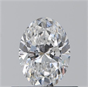 Diamante Natural 0.52 quilates, Ovalado , Color E, claridad VVS2 y certificado GIA