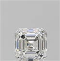 Natural Diamond 1.01 Carats, Asscher with  Cut, H Color, VVS1 Clarity and Certified by GIA