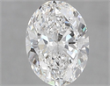 Natural Diamond 0.91 Carats, Oval with  Cut, E Color, VS2 Clarity and Certified by GIA