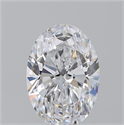 Natural Diamond 1.50 Carats, Oval with  Cut, D Color, VS1 Clarity and Certified by GIA