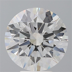 Picture of Lab Grown Diamond 5.60 Carats, Round with Ideal Cut, E Color, VVS2 Clarity and Certified by IGI