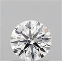 Lab Grown Diamond 1.06 Carats, Round with Ideal Cut, D Color, VVS2 Clarity and Certified by IGI