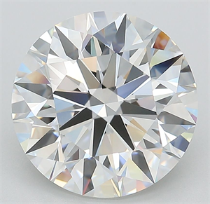 Picture of Lab Grown Diamond 5.61 Carats, Round with Ideal Cut, F Color, IF Clarity and Certified by IGI