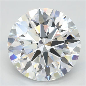 Picture of Lab Grown Diamond 2.78 Carats, Round with Ideal Cut, D Color, VVS1 Clarity and Certified by IGI