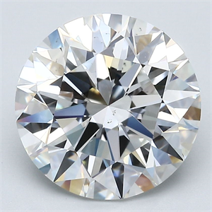 Picture of Natural Diamond 5.06 Carats, Round with Excellent Cut, G Color, VS2 Clarity and Certified by GIA