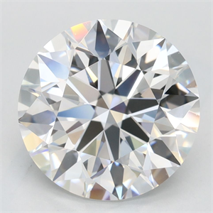Picture of Lab Grown Diamond 3.44 Carats, Round with Excellent Cut, D Color, VVS1 Clarity and Certified by GIA