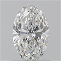 Natural Diamond 1.00 Carats, Oval with  Cut, E Color, VS2 Clarity and Certified by GIA