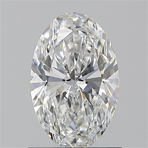 Picture of Natural Diamond 1.00 Carats, Oval with  Cut, E Color, VS2 Clarity and Certified by GIA
