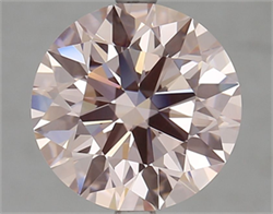 Picture of Lab Grown Diamond 4.50 Carats, Round with Ideal Cut, Fancy Intense Pink Color, VVS1 Clarity and Certified by IGI