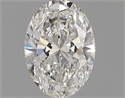 Natural Diamond 0.50 Carats, Oval with  Cut, G Color, SI1 Clarity and Certified by GIA