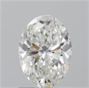Natural Diamond 1.20 Carats, Oval with  Cut, G Color, VS2 Clarity and Certified by GIA