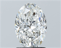 Natural Diamond 1.51 Carats, Oval with  Cut, F Color, SI1 Clarity and Certified by GIA