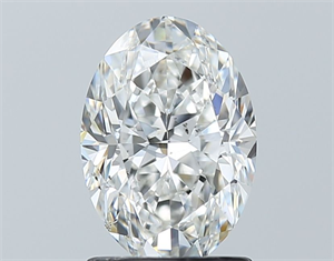 Picture of Natural Diamond 1.51 Carats, Oval with  Cut, F Color, SI1 Clarity and Certified by GIA