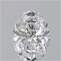 Natural Diamond 1.50 Carats, Oval with  Cut, F Color, SI1 Clarity and Certified by GIA