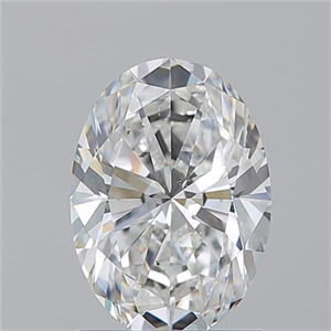 Picture of Natural Diamond 1.50 Carats, Oval with  Cut, F Color, SI1 Clarity and Certified by GIA