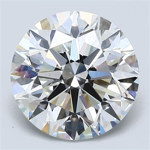 Picture of Natural Diamond 2.51 Carats, Round with Excellent Cut, G Color, SI1 Clarity and Certified by GIA