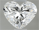 Natural Diamond 0.41 Carats, Heart with  Cut, D Color, VVS1 Clarity and Certified by GIA